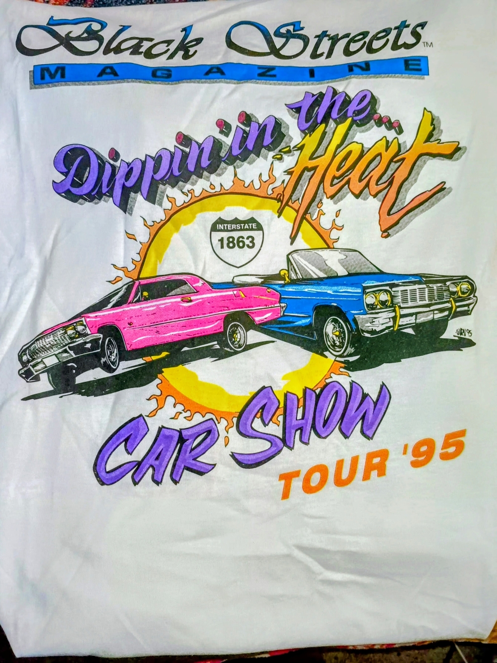 "Dippin' in the Heat" Car Show Tour '95 Graphic Tee - White